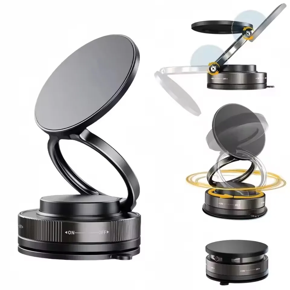 Phone Holder - Upgraded 360°Vacuum Magnetic Phone Holder, Magnetic