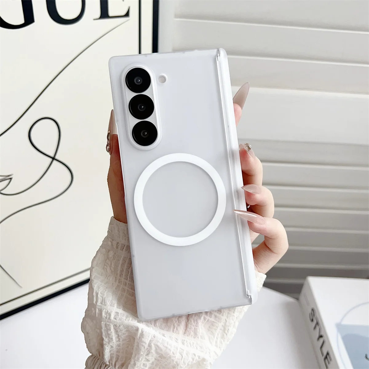 Wireless Charger - Magnetic Phone Case Frosted Translucent for