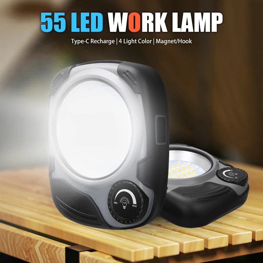 Power Bank - Rechargeable LED/COB Camping Lantern,500LM Stepless Dimming,Waterproof