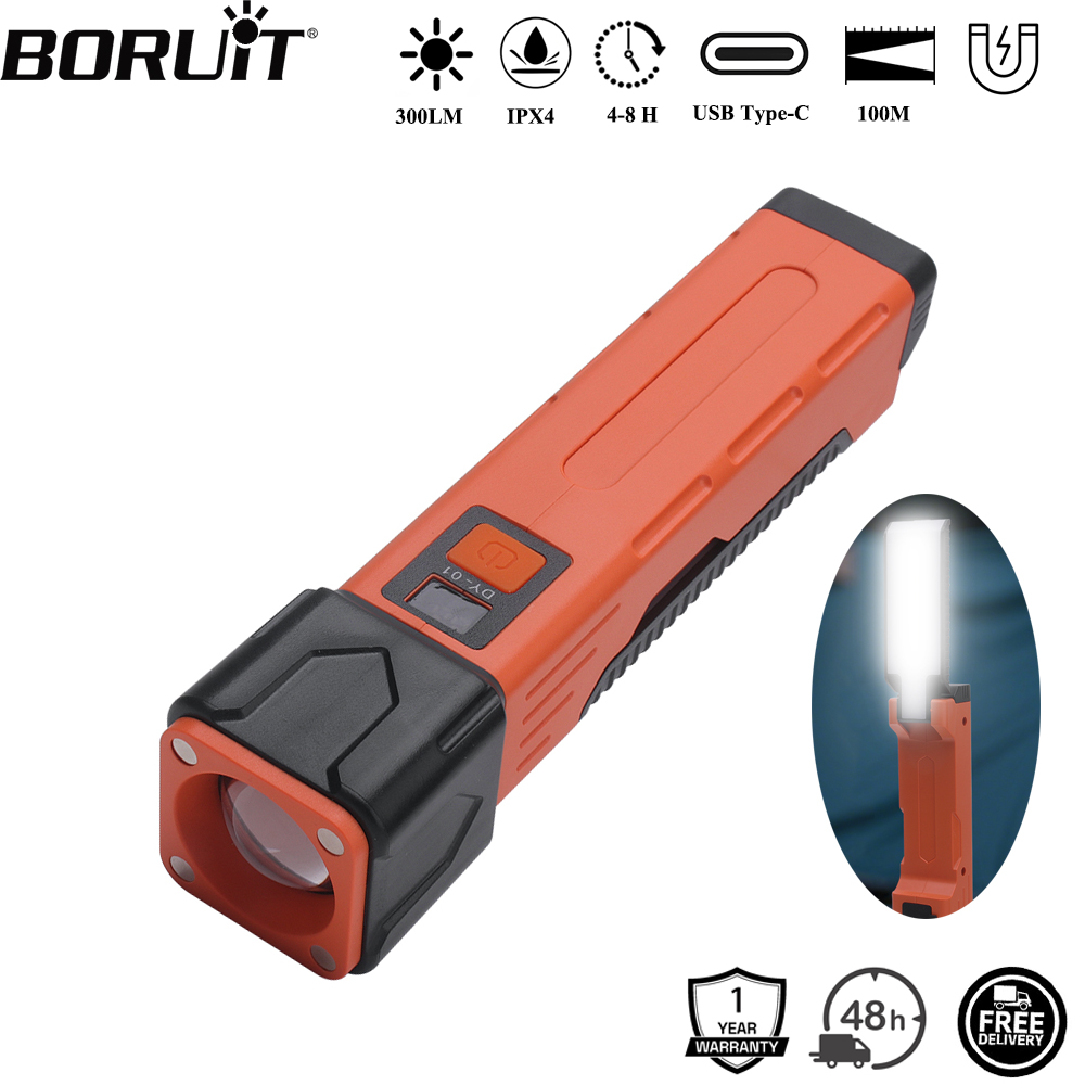 Power Bank - BORUiT 300LM LED Work Light Zoom