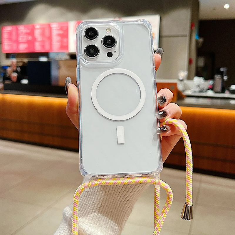 Wireless Charger - Shockproof Transparent Magnetic Case for iPhone