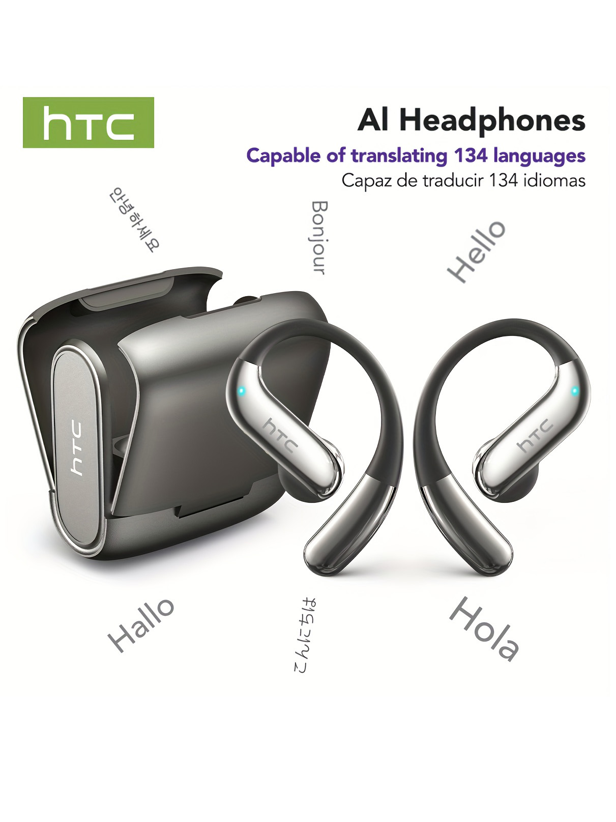 Bluetooth Speaker - Open-ear Bluetooth Headphones HTC 30 Hrs