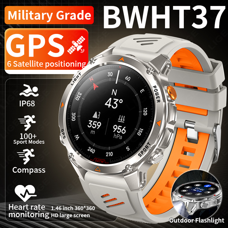 Smart Watch - LIGE Rugged GPS Track Smart Watch