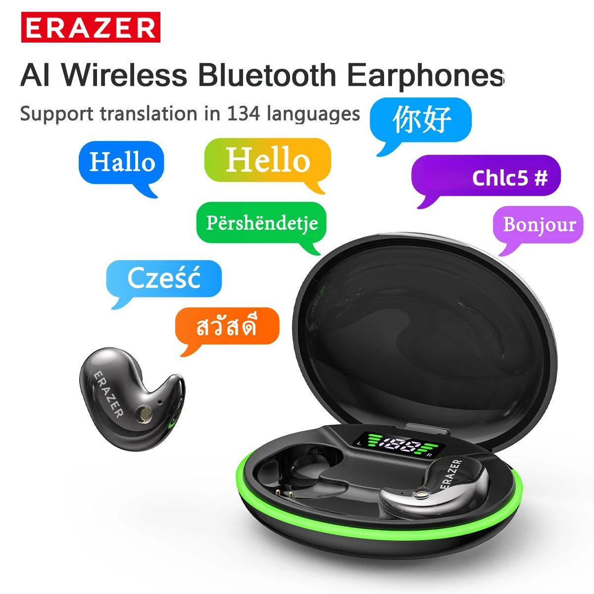 Headphones Wireless - EARZER XF58 In-Ear Bluetooth Headphones With
