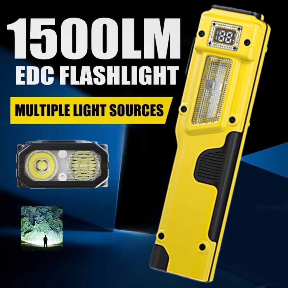Power Bank - Ultra-Thin EDC Rechargeable LED Flashlight Battery