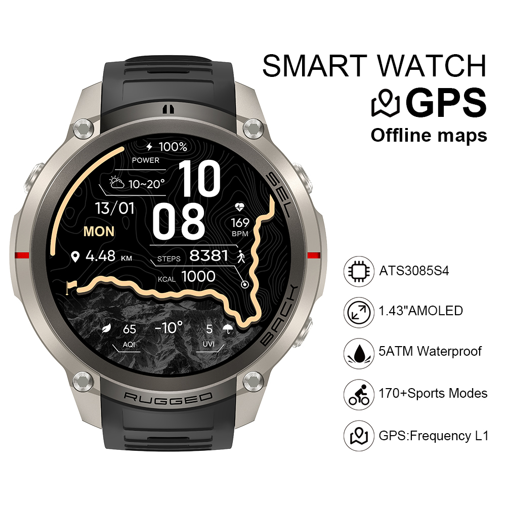 Smart Watch - 2026 DM59 Smart Watch Offline Map