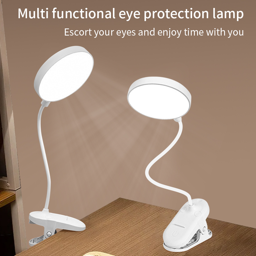 Phone Holder - LED Clip Desk Lamp 360° Flexible