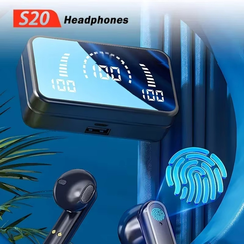 QCY TWS S20 Earphone Bluetooth - огляд і ціна Headphones Wireless