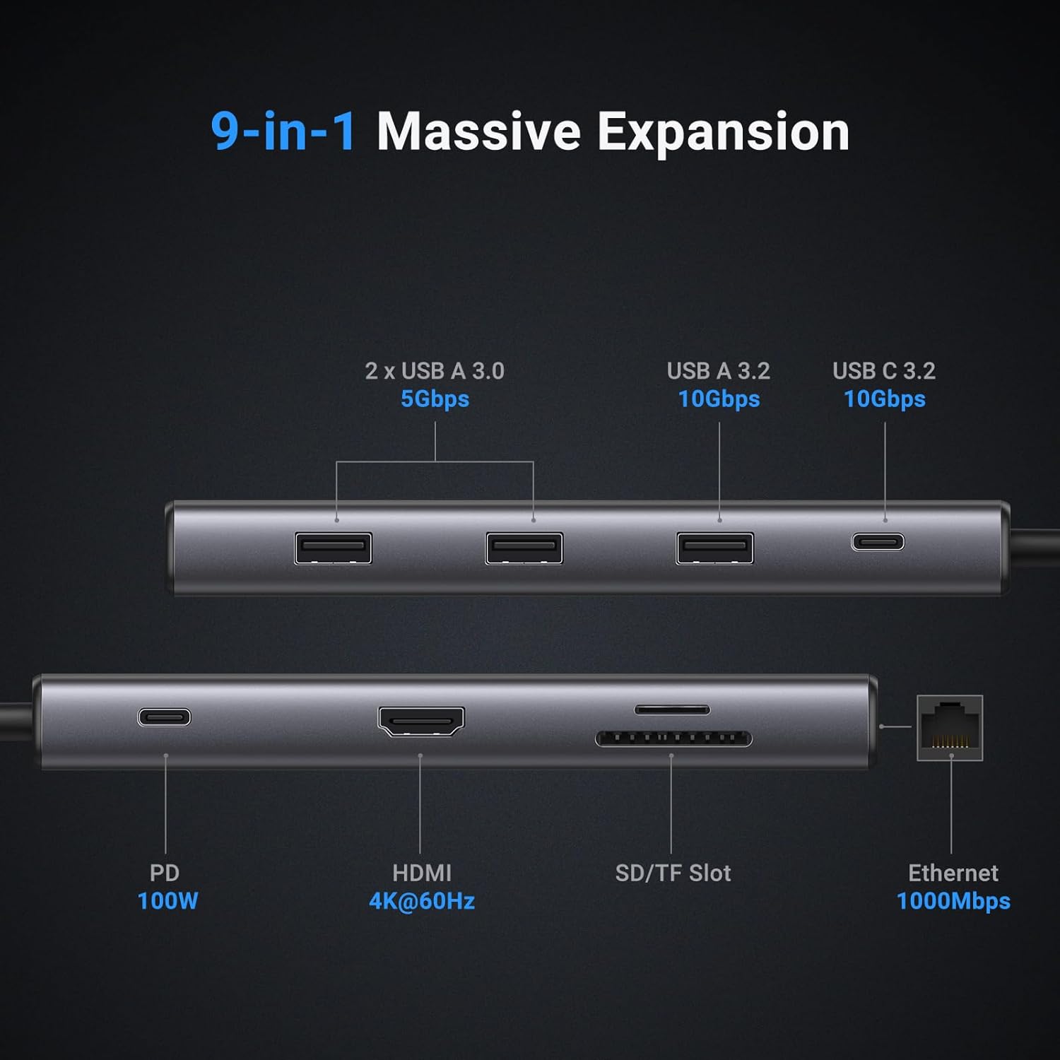 UGREEN Revodok Pro 109 USB C H - огляд і ціна Usb Hub