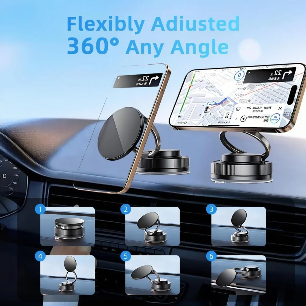 Upgraded 360°Vacuum Magnetic P - огляд і ціна Phone Holder