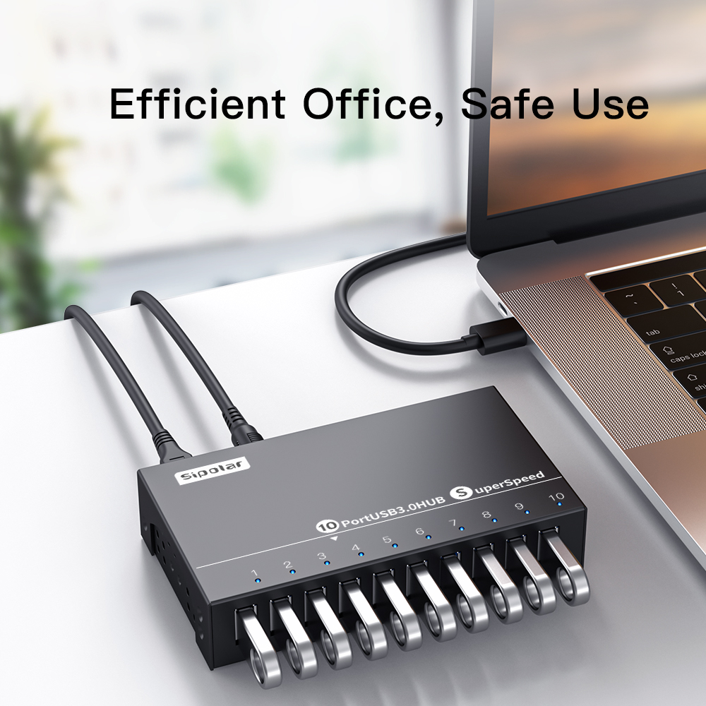 A103 Sipolar  10 Port   Usb Hu - огляд і ціна Usb Hub