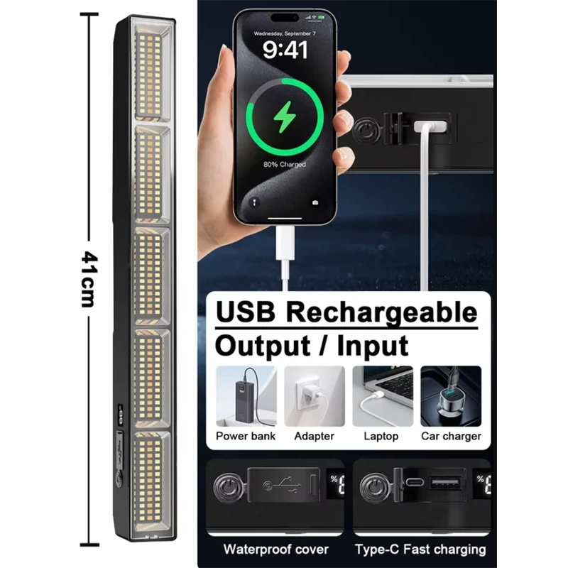 41cm Magnetic LED Work Light B - огляд і ціна Power Bank