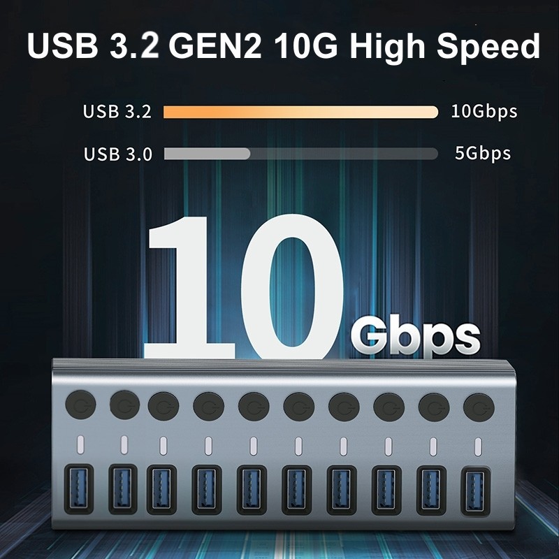 USB 3.0 Hub with 10 Ports High - огляд і ціна Usb Hub