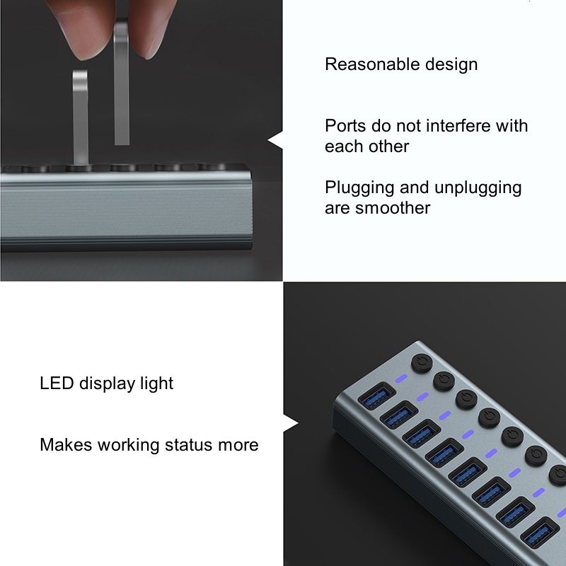 USB 3.0 Hub with 10 Ports High - огляд і ціна Usb Hub
