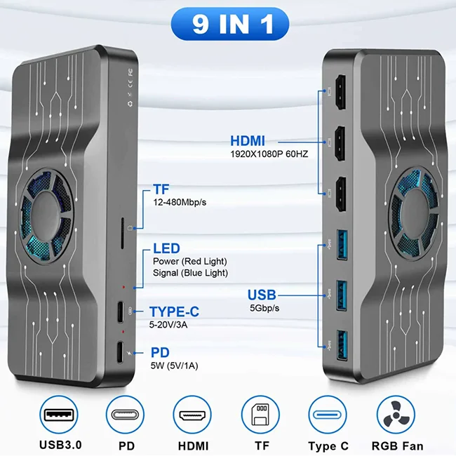 OFIYAA USB 3.0 Docking Station - огляд і ціна Usb Hub