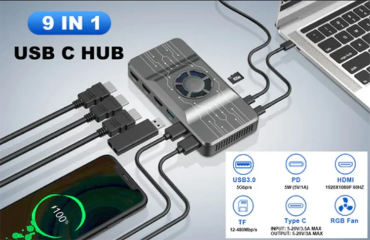 OFIYAA USB 3.0 Docking Station - огляд і ціна Usb Hub