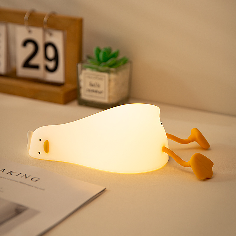 Lying Flat Duck Night Light Si - огляд і ціна Phone Holder