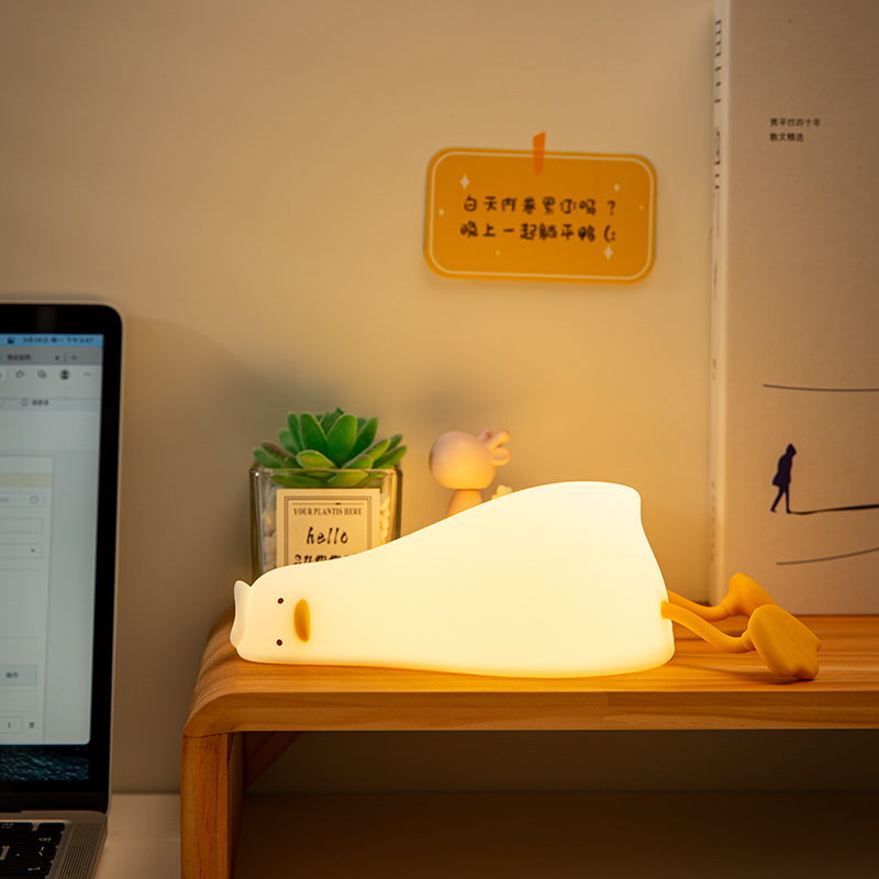 Lying Flat Duck Night Light Si - огляд і ціна Phone Holder