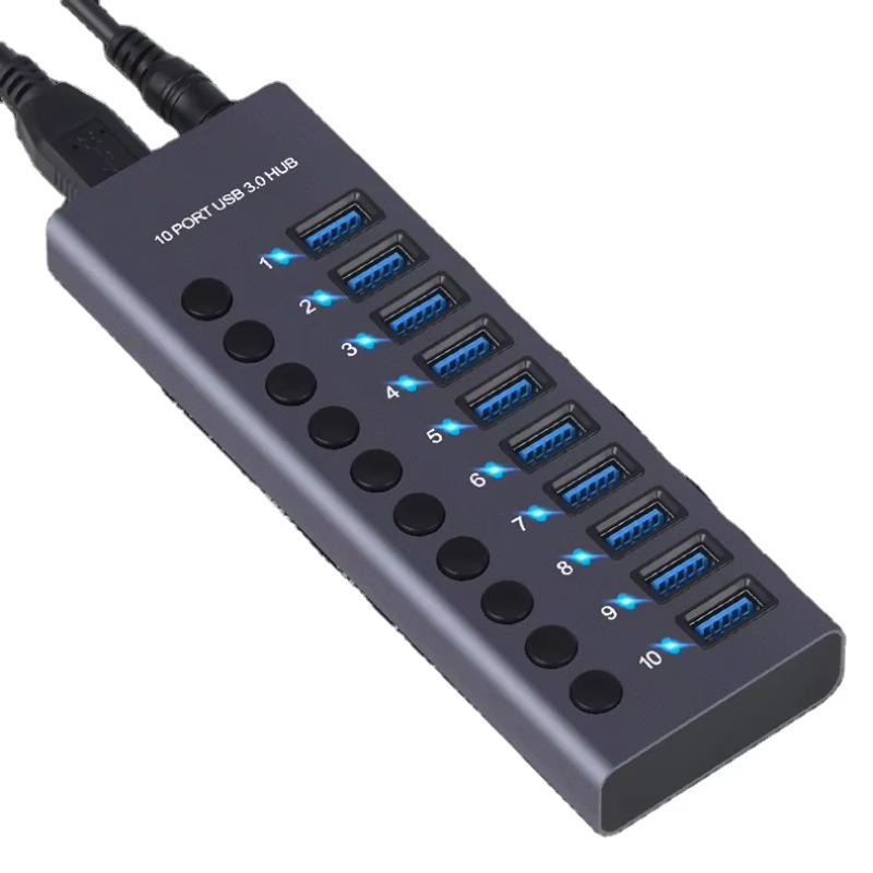 10 Port Aluminum Alloy High Sp - огляд і ціна Usb Hub