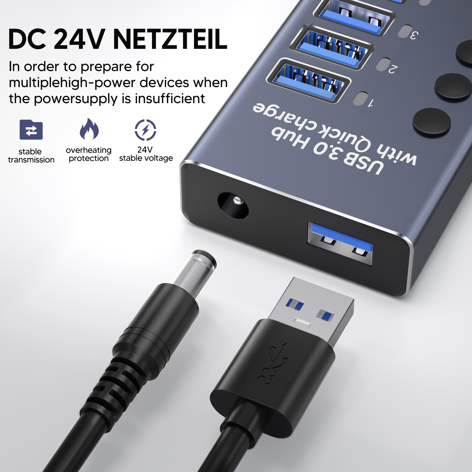 10 Port Aluminum Alloy High Sp - огляд і ціна Usb Hub