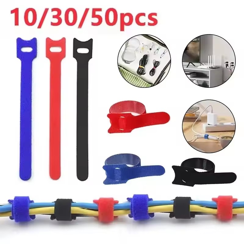 10/30/50Pcs Reusable Hook And  - огляд і ціна Cable Organizer