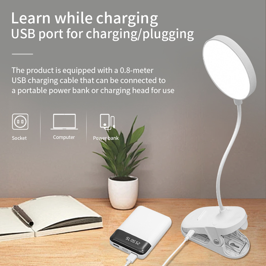 LED Clip Desk Lamp 360° Flexib - огляд і ціна Phone Holder