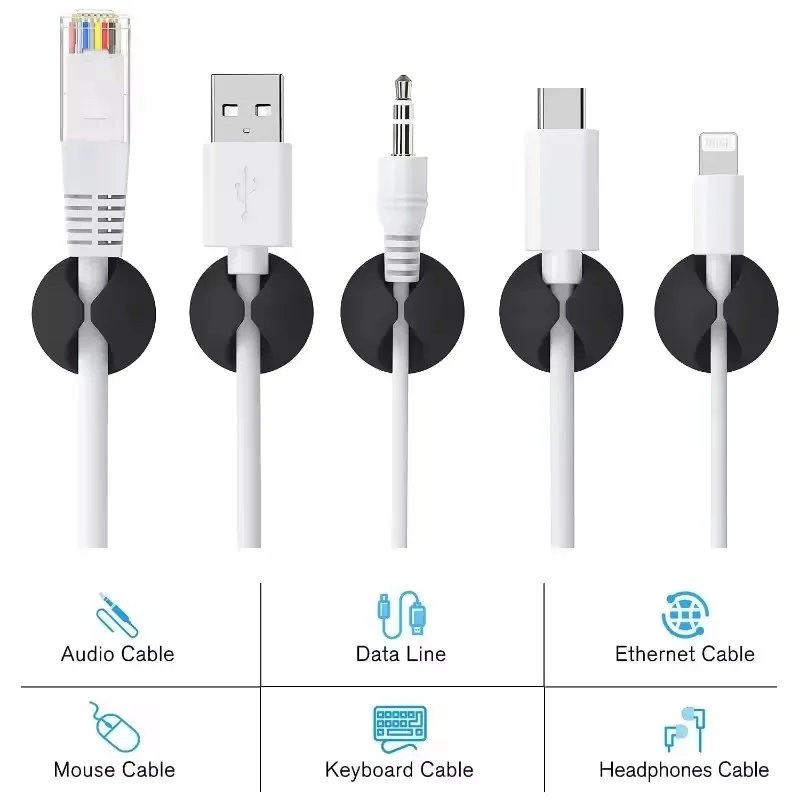 5/50Pcs Mini Cable Organizer S - огляд і ціна Cable Organizer